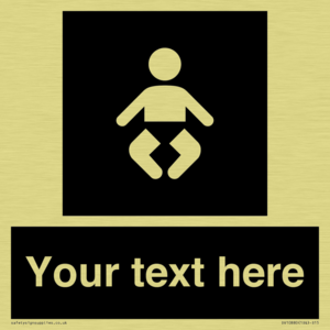 Custom information: black panel baby change